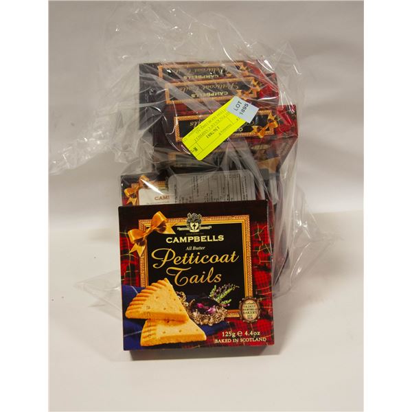 EIGHT PACKS OF CAMPBELL SCOTTISH SHORTBREAD