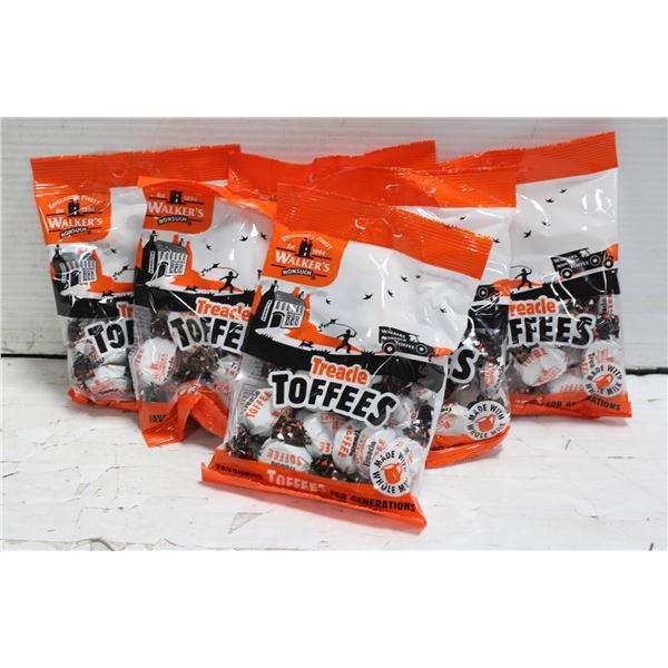 SIX BAGS OF WALKER’S ENGLISH TOFFEE