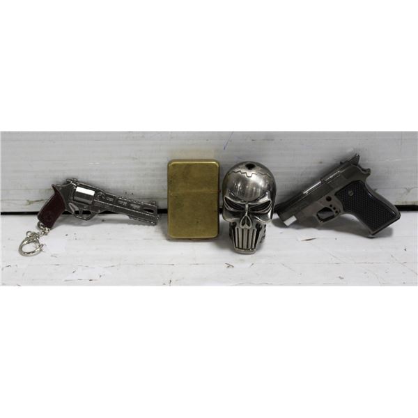 LOT OF NOVELTY LIGHTERS ETC