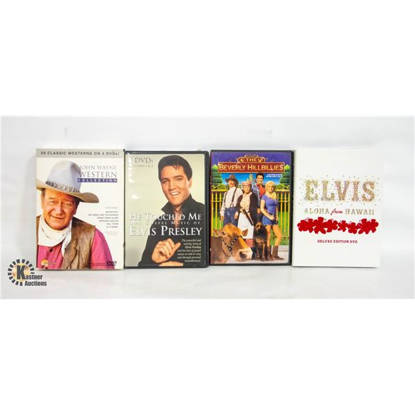 BOX WITH COLLECTIBLE ELVIS 2-DVD MUSIC