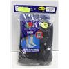 BLACK CREW SOCKS 12-16 SIZE 6-PACK FRUIT OF LOOM