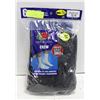 BLACK CREW SOCKS 12-16 SIZE 6-PACK FRUIT OF LOOM