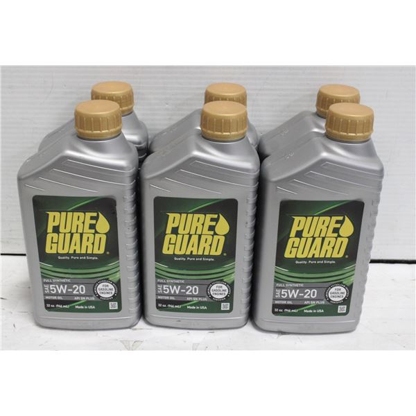 6 SEALED PURE GUARD FULL SYNTHETIC MOTOR OIL