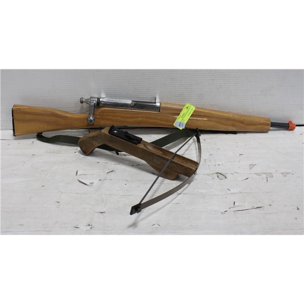 ESTATE WOOD CROSSBOW & BOLT ACTION GUN