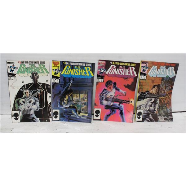 MARVEL PUNISHER COMICS 2,3,4,5 VINTAGE