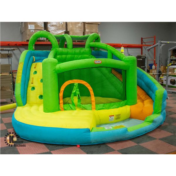 LARGE INFLATABLE BOUNCY CASTLE WITH SLIDE & COMES