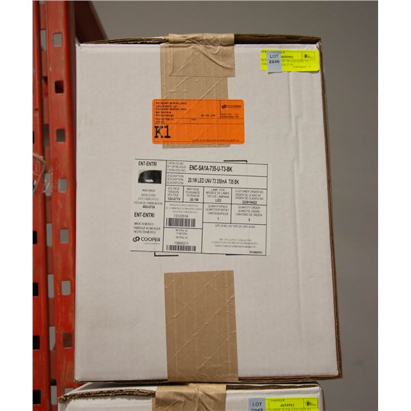 NEW COOPER 20.1W LED UNV T3 350MA 735BK 120-277V