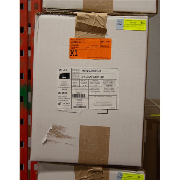 NEW COOPER 20.1W LED UNV T3 350MA 735BK 120-277V