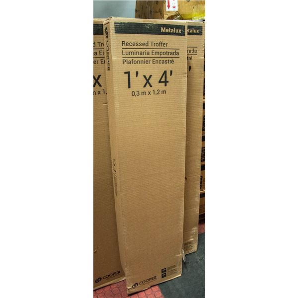 NEW COOPER METALUX RECESSED TROFFER 1' X 4'