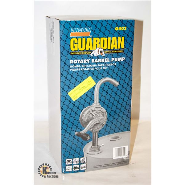 LINCOLN ROTARY BARREL/DRUM PUMP