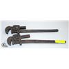 Image 1 : TWO VINTAGE PIPE WRENCH