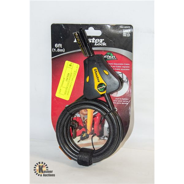 MASTER LOCK PYTHON ADJUSTABLE CABLE LOCK