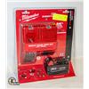 Image 1 : NEW MILWAUKEE M18 VOLT BATTERY W/ CHARGER 5.0
