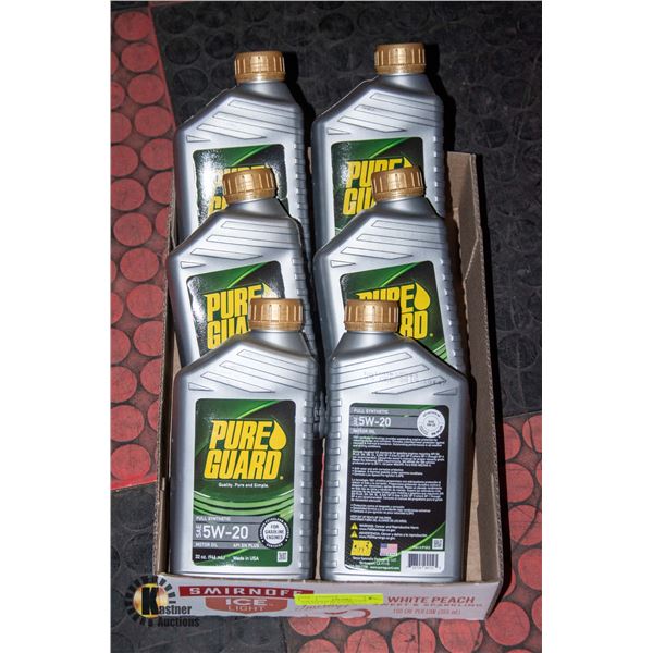 6 SEALED PURE GUARD FULL SYNTHETIC MOTOR OIL