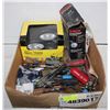 Image 1 : TRAY OF SHOP TOOLS & SUPPLIES