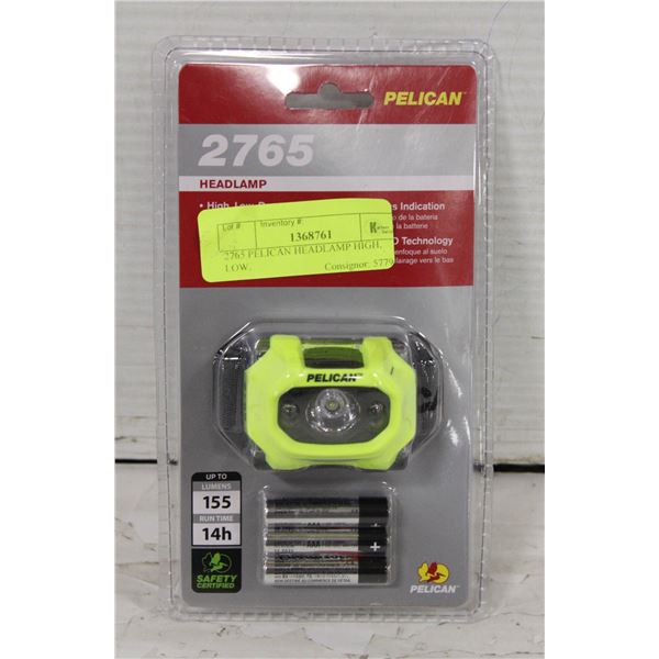2765 PELICAN HEADLAMP HIGH, LOW,