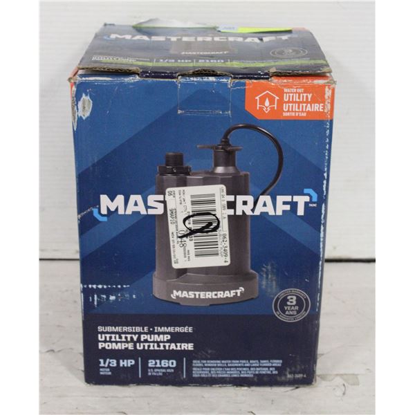 MASTERCRAFT 1/3HP UTILITY PUMP