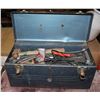 Image 1 : BLUE TOOL BOX WITH ASSORTED OF TOOLS