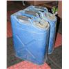 Image 1 : 2 LARGE VINTAGE GAS CANS - ESTATE