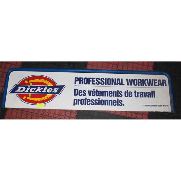 VINTAGE  DICKIES WORK WARE SIGN