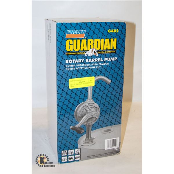 LINCOLN ROTARY BARREL/DRUM PUMP