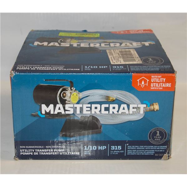 MASTERCRAFT 1/10 HP UTILITY TRANSFER PUMP