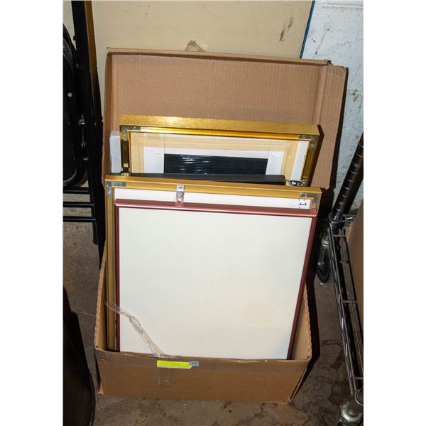 FLAT OF ASSORTED PICTURES /CERTIFICATES FRAMES