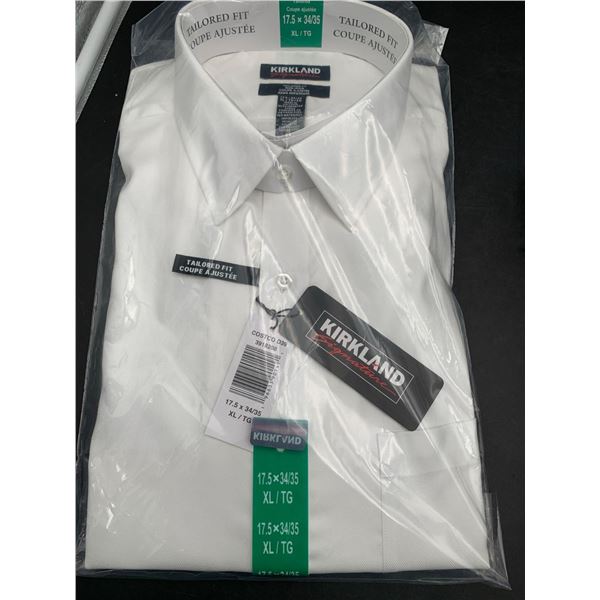 Kirkland Tailored Fit Non-iron Shirt (xl) 17.5 x 34/35