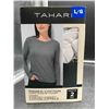 Image 1 : Tahari Ribbed Cotton Longsleeve Shirts 2pk (L)