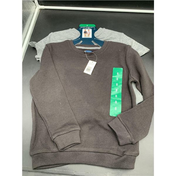 Andy & Evan Boys Shirts (size 8) 2pk