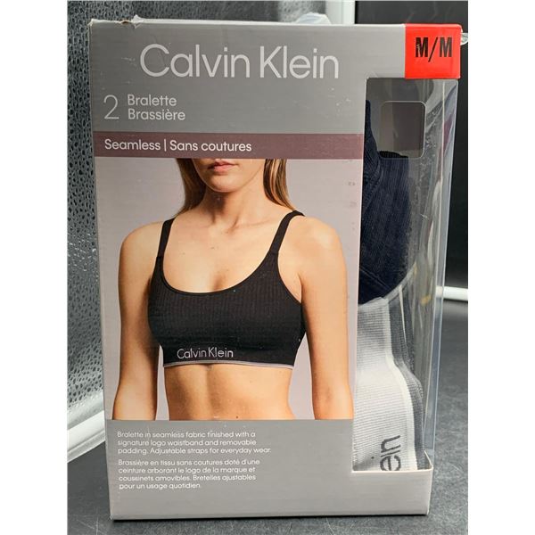 Calvin Klein 2pk Bralette, Seamless (M)