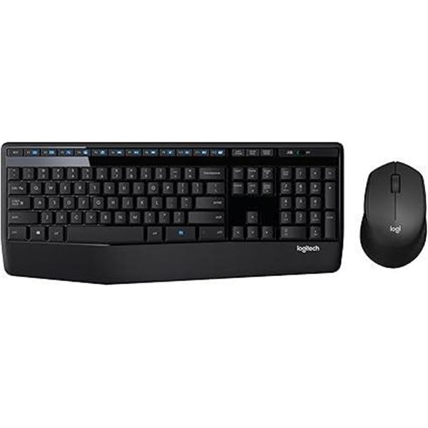 Logitech MK345 Wireless Combo Full-Sized Keyboard with Palm Rest and Comfortable Right-Handed Mouse,
