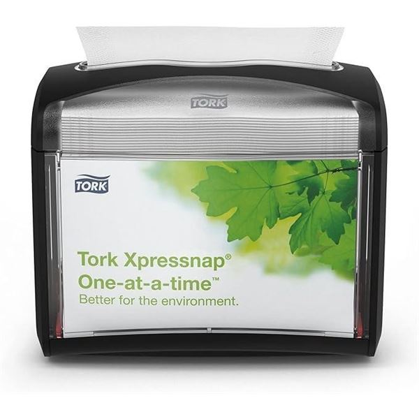 Tork Xpressnap Tabletop Napkin Dispenser Black
