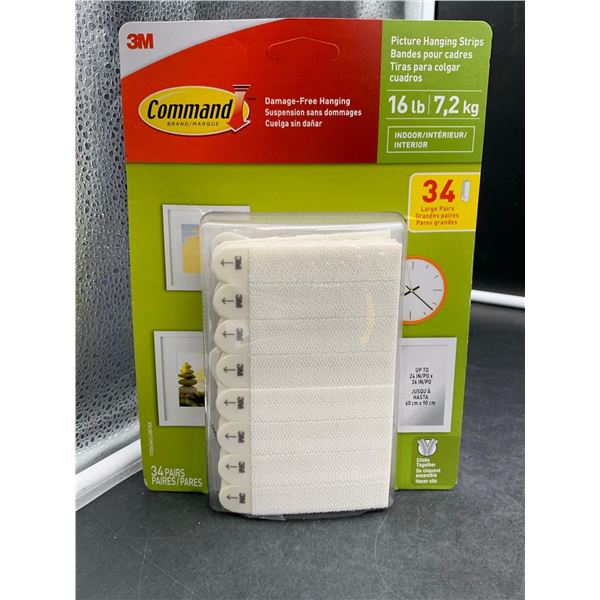3M Command Damage-free Hanging, Picture Hanging Strips, Indoor 16lb)