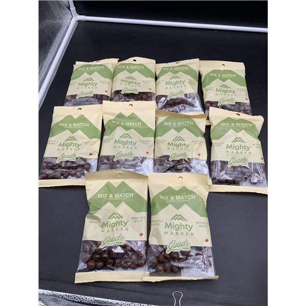 Mighty Marked Milk Chocolate Covered Peanuts (100g x 10)