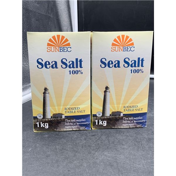 SunBec Sea Salt-Iodiized Table Salt (2 x 1kg)