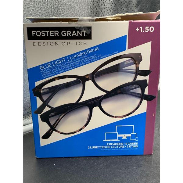 Foster Grant 2pk Blue Light Glasses (1.50)