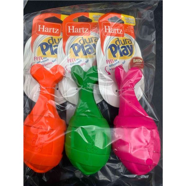Hartz Dura Play Dog Toys 3pk