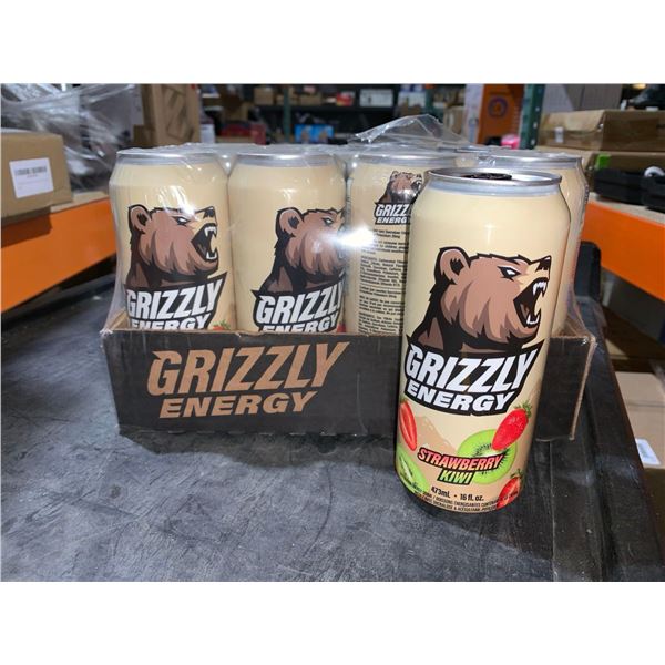 Grizzly Energy Strawberry Kiwi Drink 12 x 473ml