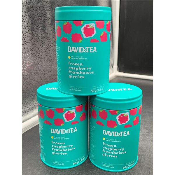 David's Tea Frozen Raspberry Loose Leaf Tea (3 x 50g)