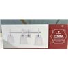Image 2 : Canarm Covina Bathroom Vanity Light - 3 Lights - Glass - Chrome
