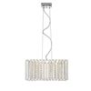 Image 1 : OVE Decors Patience LED Integrated Chandelier in Chrome with Crystal Accents