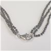Image 4 : Silver Fresh Water Pearl Black Spinel(20ct) Necklace (~weight 9.85g), Suggested Retail Value $300 (E