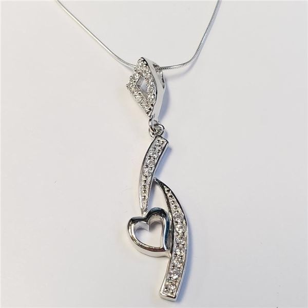 Silver Cz 16" Necklace, Suggested Retail Value $80