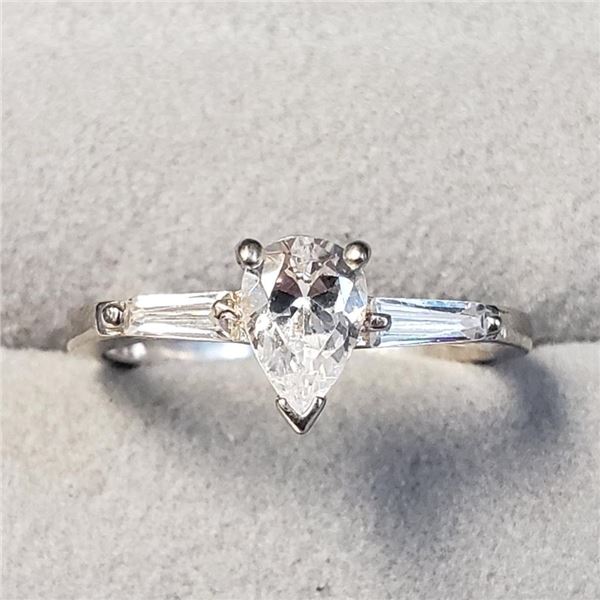 Silver Cubic Zirconia Ring, Suggested Retail Value $80