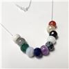 Image 2 : Silver Genuine Multi Gemstone 17" Necklace, Suggested Retail Value $300 (Estimated Selling Price fro
