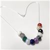 Image 3 : Silver Genuine Multi Gemstone 17" Necklace, Suggested Retail Value $300 (Estimated Selling Price fro