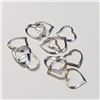 Image 2 : Silver Pack Of 12 Floating Heart Set, Suggested Retail Value $60