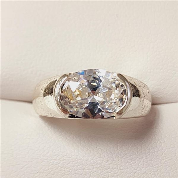Silver Cubic Zirconia Ring, Suggested Retail Value $80