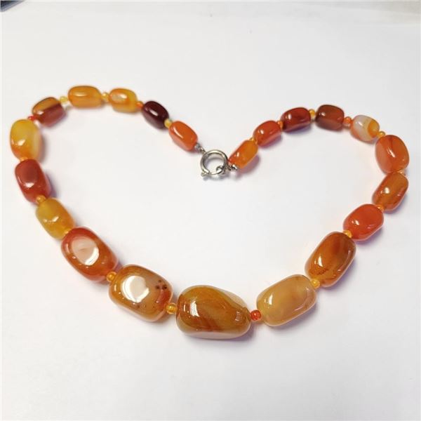 Silver Selenite Heavy 18" Necklace, Suggested Retail Value $300 (Estimated Selling Price from $45 to